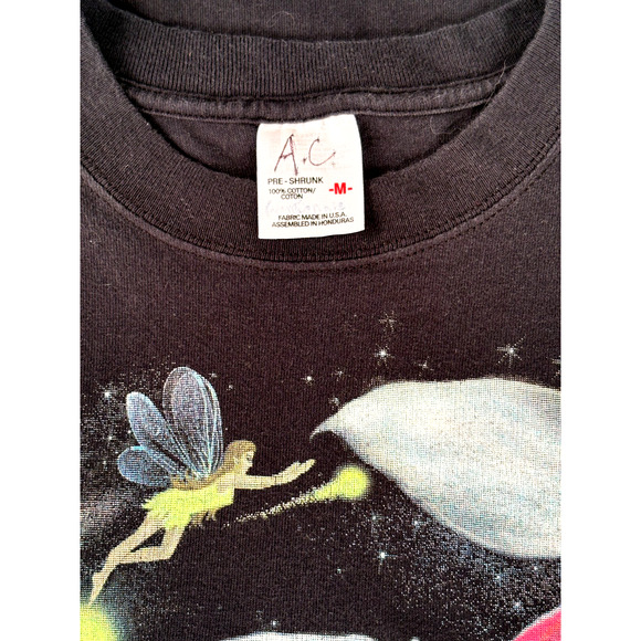 VTG Y2K 2000s Aimee Bonamie Fantasy Art T-shirt Size MED Goth Fairy Tee Made USA - Picture 8 of 10